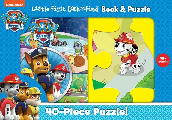 Nickelodeon Paw Patrol : Petit livre et casse-tête pour les premiers regards et les premières découvertes - Nickelodeon Paw Patrol: Little First Look and Find Book & Puzzle