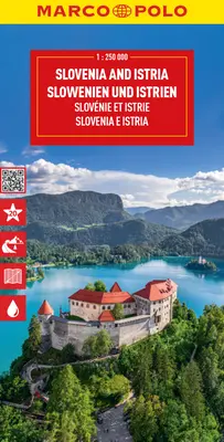 Slovénie et Istrie (carte Marco Polo) - Slovenia and Istria Marco Polo Map