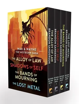 Wax and Wayne, le coffret de la saga des Mistborn : L'alliage de la loi, Les ombres du moi, Les bandes du deuil et Le métal perdu - Wax and Wayne, the Mistborn Saga Boxed Set: Alloy of Law, Shadows of Self, Bands of Mourning, and the Lost Metal