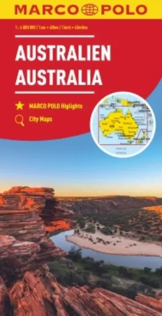 Australie (carte Marco Polo) - Australia Marco Polo Map