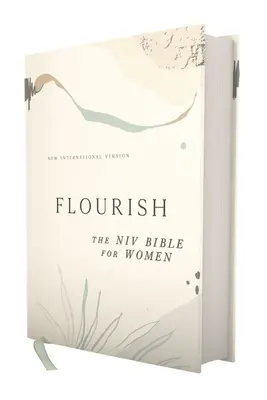 Flourish : La Bible NIV pour femmes, couverture rigide, crème, impression confortable - Flourish: The NIV Bible for Women, Hardcover, Cream, Comfort Print