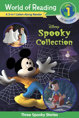 Le monde de la lecture : Disney's Spooky Collection 3-In-1 Listen-Along Reader-Level 1 Reader : 3 histoires effrayantes avec CD ! - World of Reading: Disney's Spooky Collection 3-In-1 Listen-Along Reader-Level 1 Reader: 3 Scary Stories with CD!