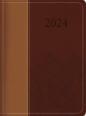 Le trésor de la sagesse - 2024 Agenda exécutif - Marron bicolore : Un journal quotidien et un carnet de rendez-vous avec une citation inspirante ou une bible. - The Treasure of Wisdom - 2024 Executive Agenda - Two-Toned Brown: An Executive Themed Daily Journal and Appointment Book with an Inspirational Quotati