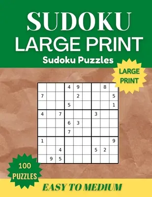 Sudoku Puzzles Book Large Print for Adults (en anglais) - Sudoku Puzzles Book Large Print for Adults