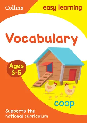 Collins Easy Learning Preschool - Livre d'activités de vocabulaire 3-5 ans - Collins Easy Learning Preschool - Vocabulary Activity Book Ages 3-5