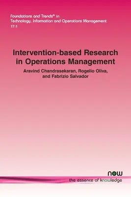 Recherche interventionnelle en gestion des opérations - Intervention-based Research in Operations Management