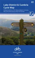 Lake District & Cumbria Cycle Map 22 - Comprend des sections de l'itinéraire C2C, de la Hadrians Cycleway, de la Way of the Roses et d'autres itinéraires NCN - Lake District & Cumbria Cycle Map 22 - Features sections of the C2C route, Hadrians Cycleway, Way of the Roses plus other NCN routes