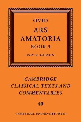 Ovide : Ars Amatoria, Livre III - Ovid: Ars Amatoria, Book III