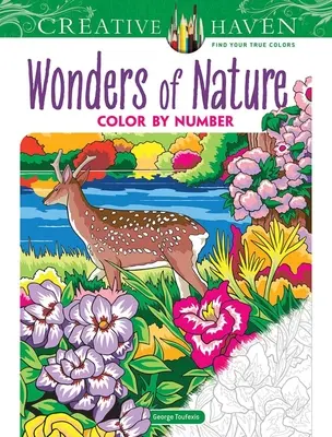 Creative Haven Wonders of Nature Color by Number (Les merveilles de la nature) - Creative Haven Wonders of Nature Color by Number