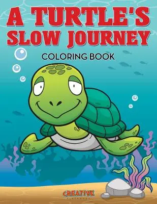 Un livre de coloriage sur le lent voyage d'une tortue - A Turtle's Slow Journey Coloring Book