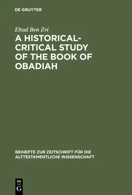 Une étude historico-critique du livre d'Abdias - A Historical-Critical Study of the Book of Obadiah