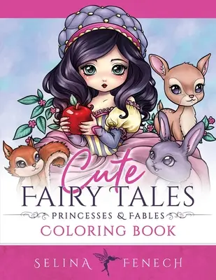 Livre de coloriage sur les contes de fées, les princesses et les fables - Cute Fairy Tales, Princesses, and Fables Coloring Book