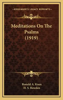 Méditations sur les psaumes (1919) - Meditations On The Psalms (1919)