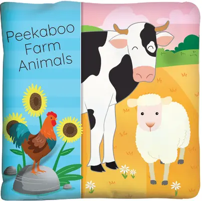 Peekaboo Farm Animals : Livre en tissu avec une couverture froissée ! - Peekaboo Farm Animals: Cloth Book with a Crinkly Cover!