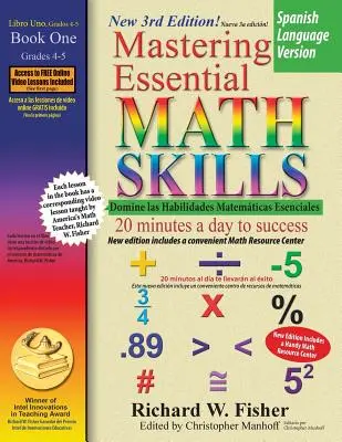 Maîtriser les compétences essentielles en mathématiques, livre 1, version espagnole - Mastering Essential Math Skills Book 1, Spanish Language Version