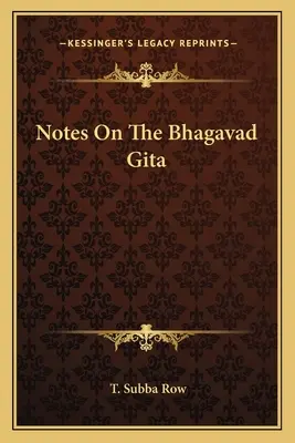 Notes sur la Bhagavad Gita - Notes on the Bhagavad Gita