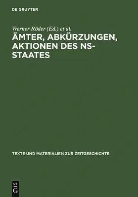 mter, Abkrzungen, Aktionen des NS-Staates