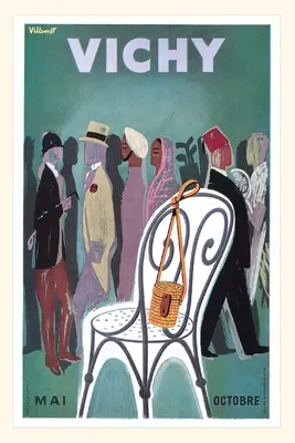 Journal d'époque Affiche de voyage de Vichy - Vintage Journal Vichy Travel Poster