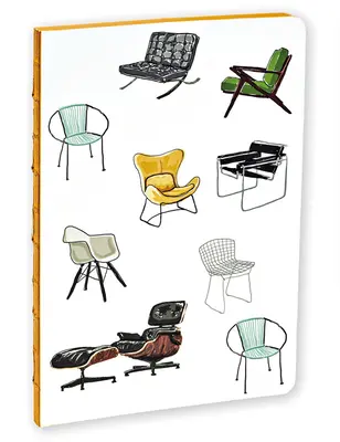 Chaises modernes du milieu du siècle - Carnet de notes A5 - Mid-Century Modern Chairs A5 Notebook