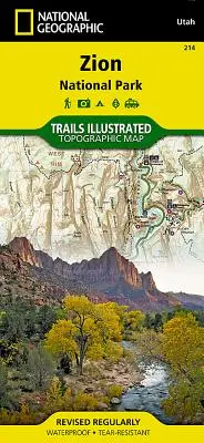 Carte du parc national de Zion - Zion National Park Map