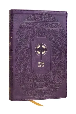 Nrsvce, Bible catholique des Sacrements de l'initiation, violet Leathersoft, Comfort Print - Nrsvce Sacraments of Initiation Catholic Bible, Purple Leathersoft, Comfort Print