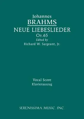 Neue Liebeslieder, Op.65 : partition vocale - Neue Liebeslieder, Op.65: Vocal score