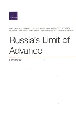 La limite d'avancée de la Russie : Scénarios - Russia's Limit of Advance: Scenarios