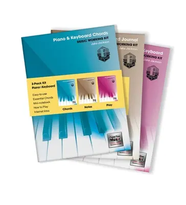 Kit de travail musical de 3 livres pour piano et clavier - 3-Book Music Working Kit for Piano & Keyboard