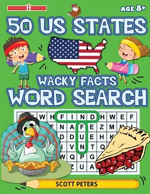 Mots cachés sur les faits loufoques : 50 États américains - Wacky Facts Word Search: 50 US States