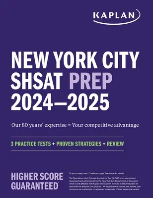 Préparation au LSAT de la ville de New York 2024-2025 : 3 tests pratiques + stratégies éprouvées + révision - New York City Shsat Prep 2024-2025: 3 Practice Tests + Proven Strategies + Review
