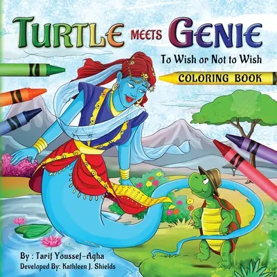 Turtle Meets Genie, The Coloring Book (La tortue rencontre le génie) - Turtle Meets Genie, The Coloring Book