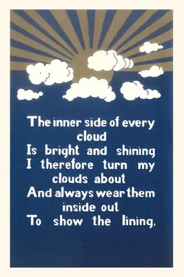 Journal d'époque Inspirational Cloud Poem - Vintage Journal Inspirational Cloud Poem