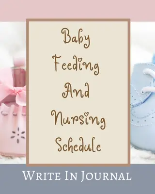 Calendrier de l'alimentation et de l'allaitement du bébé - Journal d'écriture - Temps, notes, couches - Crème Marron Pastels Rose Bleu Abstrait - Baby Feeding And Nursing Schedule - Write In Journal - Time, Notes, Diapers - Cream Brown Pastels Pink Blue Abstract