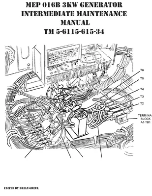 Manuel d'entretien intermédiaire du groupe électrogène MEP 016B 3KW TM 5-6115-615-34 - MEP 016B 3KW Generator Intermediate Maintenance Manual TM 5-6115-615-34