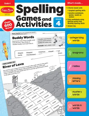 Jeux et activités sur l'orthographe, 4e année - Ressource pour les enseignants - Spelling Games and Activities, Grade 4 Teacher Resource