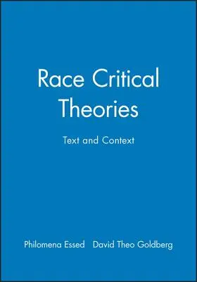 Théories critiques de la race - Race Critical Theories