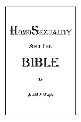 L'homosexualité et la Bible - Homosexuality and the Bible