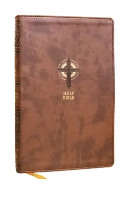 Bible catholique des sacrements de l'initiation, marron Leathersoft, impression confortable - Nrsvce Sacraments of Initiation Catholic Bible, Brown Leathersoft, Comfort Print