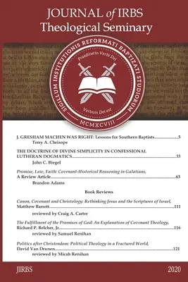 Journal du séminaire théologique de l'IRBS 2020 - Journal of IRBS Theological Seminary 2020
