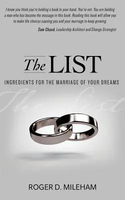 La liste : Les ingrédients du mariage de vos rêves - The List: Ingredients for the Marriage of Your Dreams