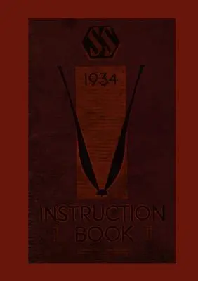 Livre d'instruction des voitures Ss (Jaguar) - Instruction Book of Ss-Cars (Jaguar)