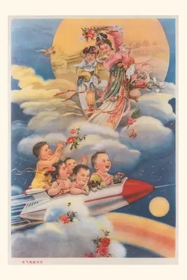 Journal d'époque Bébés japonais en fusée - Vintage Journal Japanese Babies in Rocketship