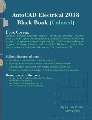 Livre noir d'AutoCAD Electrical 2018 (coloré) - AutoCAD Electrical 2018 Black Book (Colored)