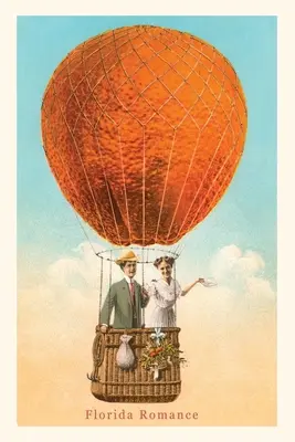 Journal d'époque Florida Romance, couple dans un ballon orange - Vintage Journal Florida Romance, Couple in Orange Balloon