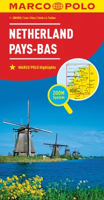 Carte Marco Polo des Pays-Bas - Netherlands Marco Polo Map