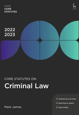 Statuts fondamentaux du droit pénal 2022-23 - Core Statutes on Criminal Law 2022-23