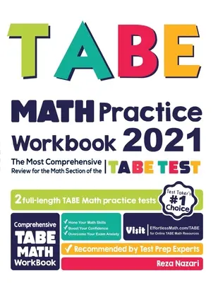 TABE Math Practice Workbook : The Most Comprehensive Review for the Math Section of the TABE Test (La révision la plus complète pour la section mathématique du test TABE) - TABE Math Practice Workbook: The Most Comprehensive Review for the Math Section of the TABE Test