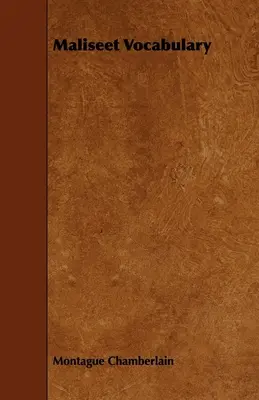 Vocabulaire malécite - Maliseet Vocabulary