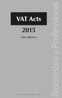 Lois sur la TVA 2015 - VAT Acts 2015