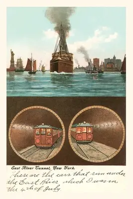 Journal d'époque Tunnel de l'East River, New York City - Vintage Journal East River Tunnel, New York City